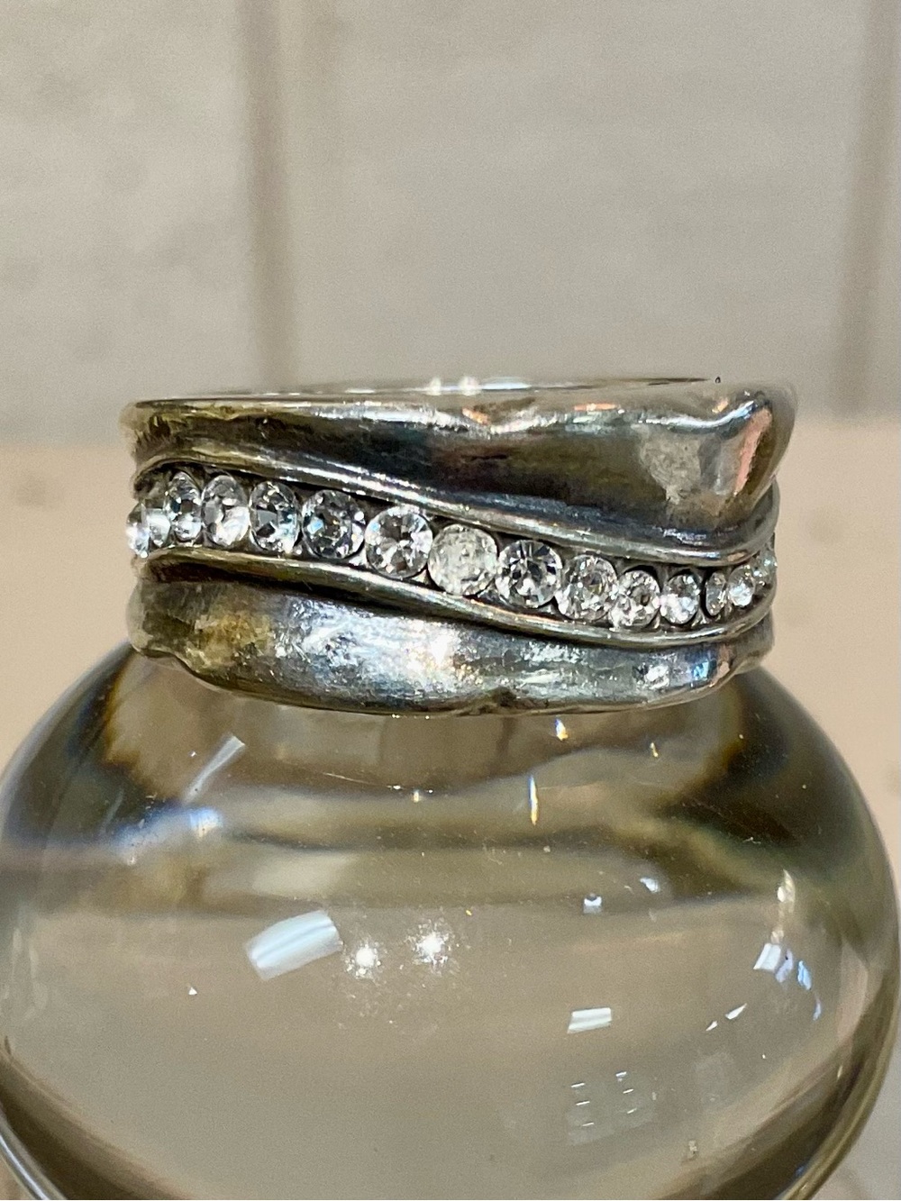 Vintage Brighton Waves ring sz 6